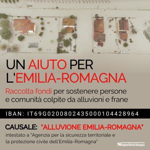 Solidarietà | A sostegno delle popolazioni colpite dalle alluvioni in Emilia Romagna Solidarietà | A sostegno delle popolazioni colpite dalle alluvioni in Emilia Romagna