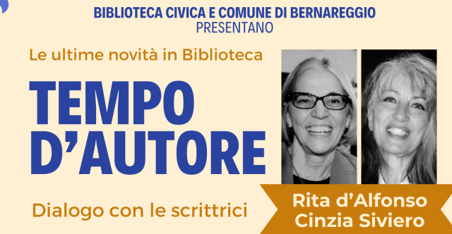 CULTURA | Tempo d'autore - dialogo con le scrittrici Rita d'Alfonso e 