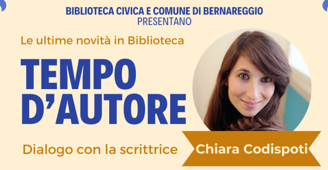CULTURA | Tempo d'autore - dialogo con la scrittrice Chiara Codispoti
