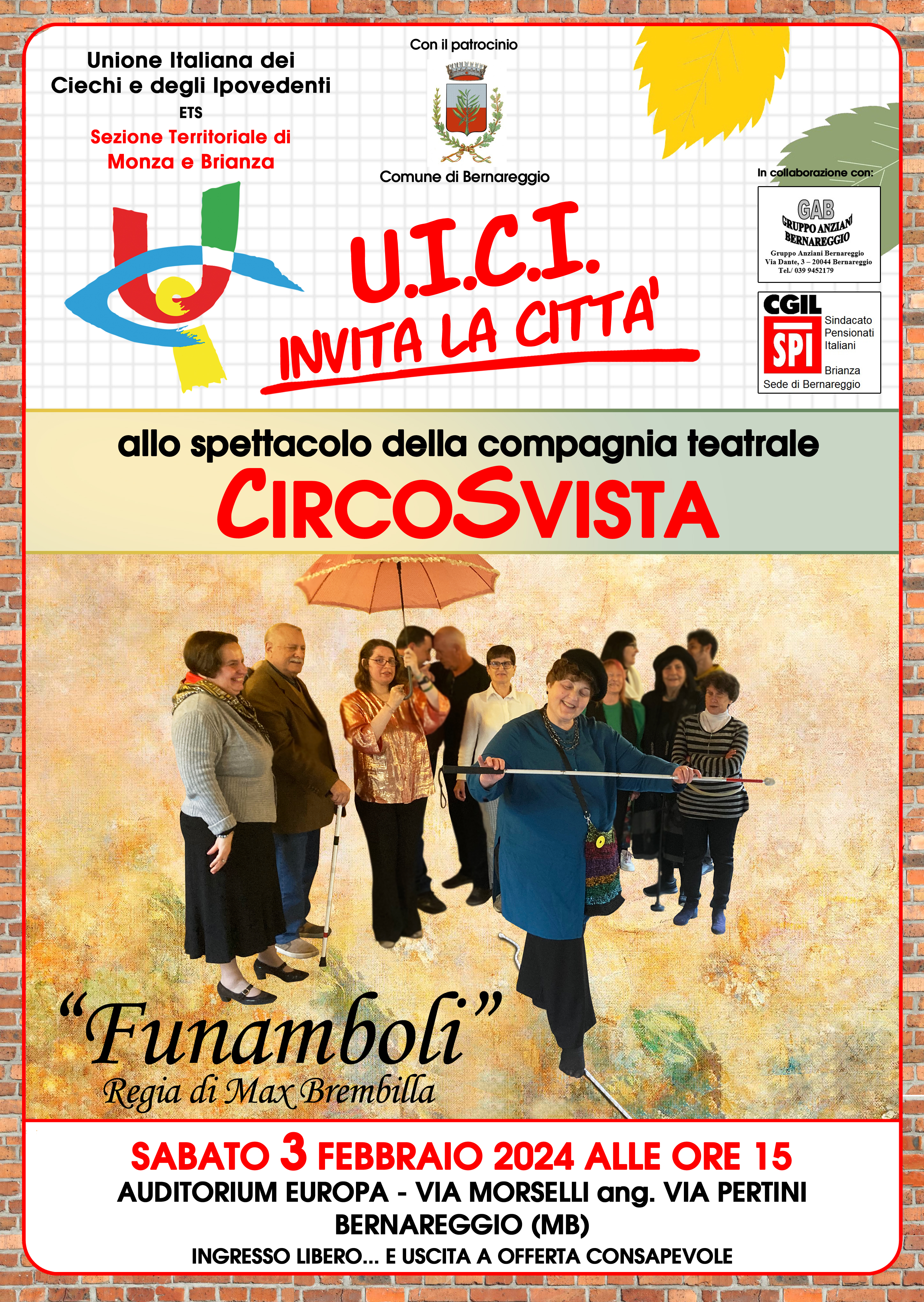 "FUNAMBOLI" Rappresentazione teatrale a cura di CircoSvista