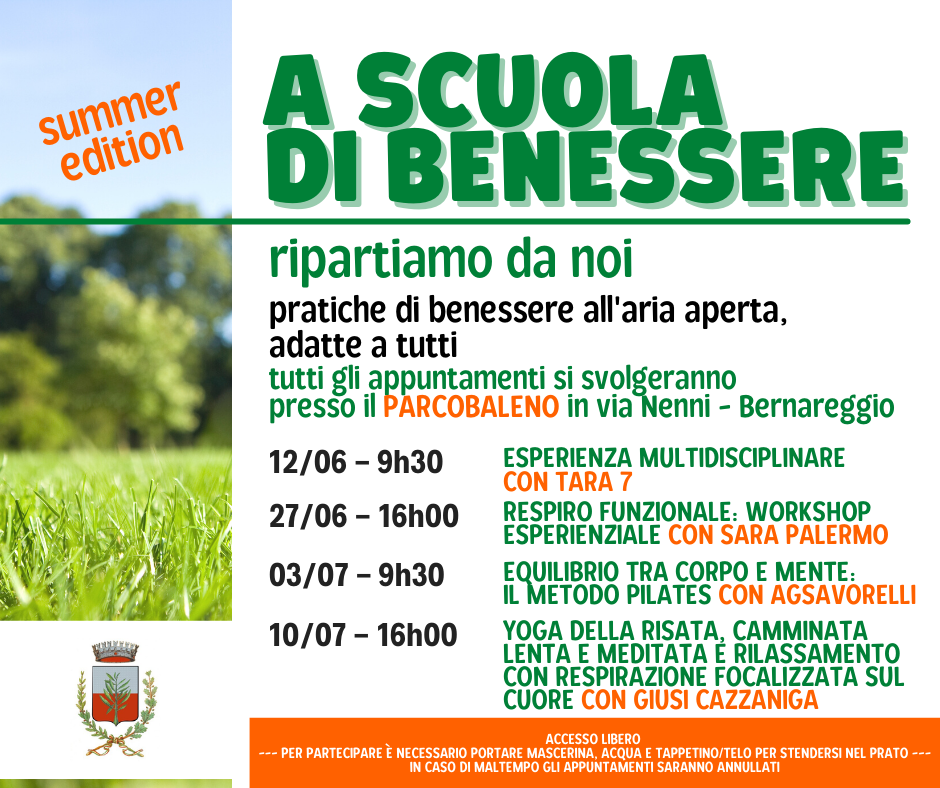 SALUTE | A SCUOLA DI BENESSERE - Summer Edition - Ripartiamo da noi