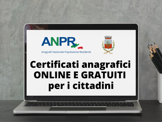 INFO UTILE |  Sul portale ANPR certificati online e gratuiti per i cittadini